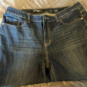 Simply Vera dark blue crop jeans size 16